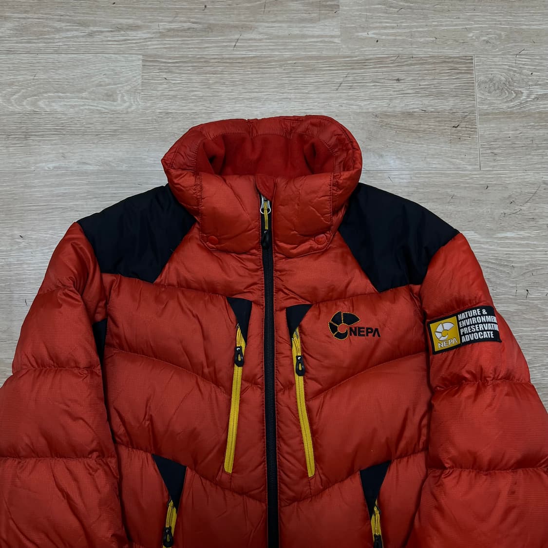 네파 아웃도어 여성 배색 덕다운 푸퍼패딩 점퍼 [오렌지] XS/85 상품이미지2
