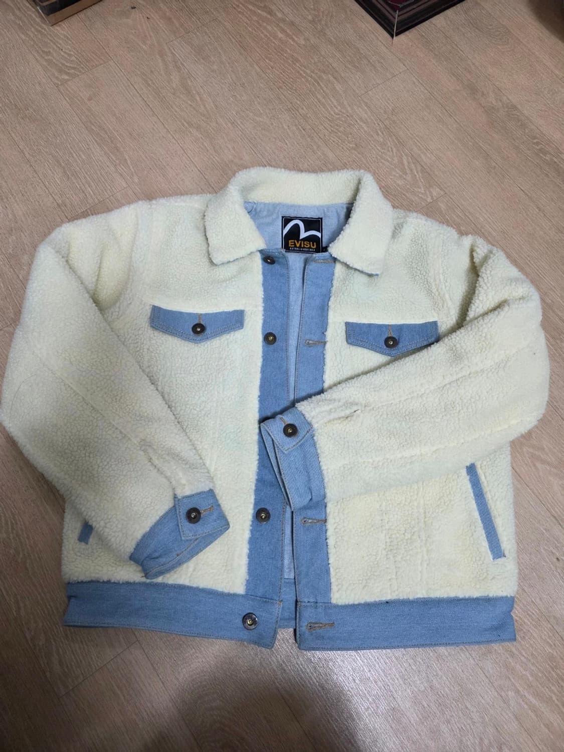 에비수 쉐르파 믹스업 데님 트러커 자켓 95 상품이미지1