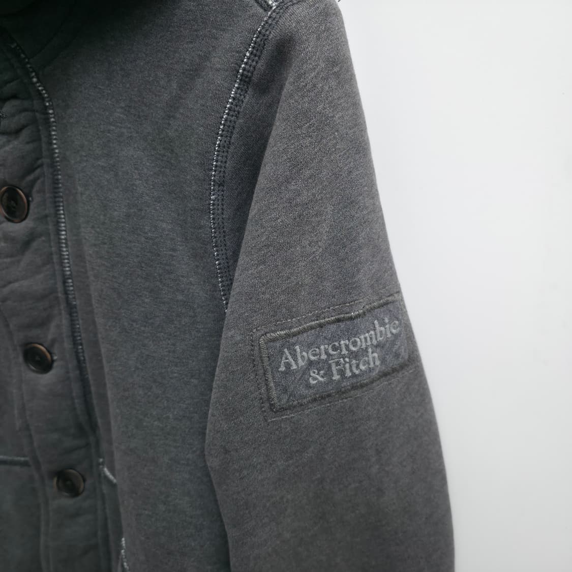 [M] 아베크롬비 헤비코튼  차콜 후드 집업 상품이미지4