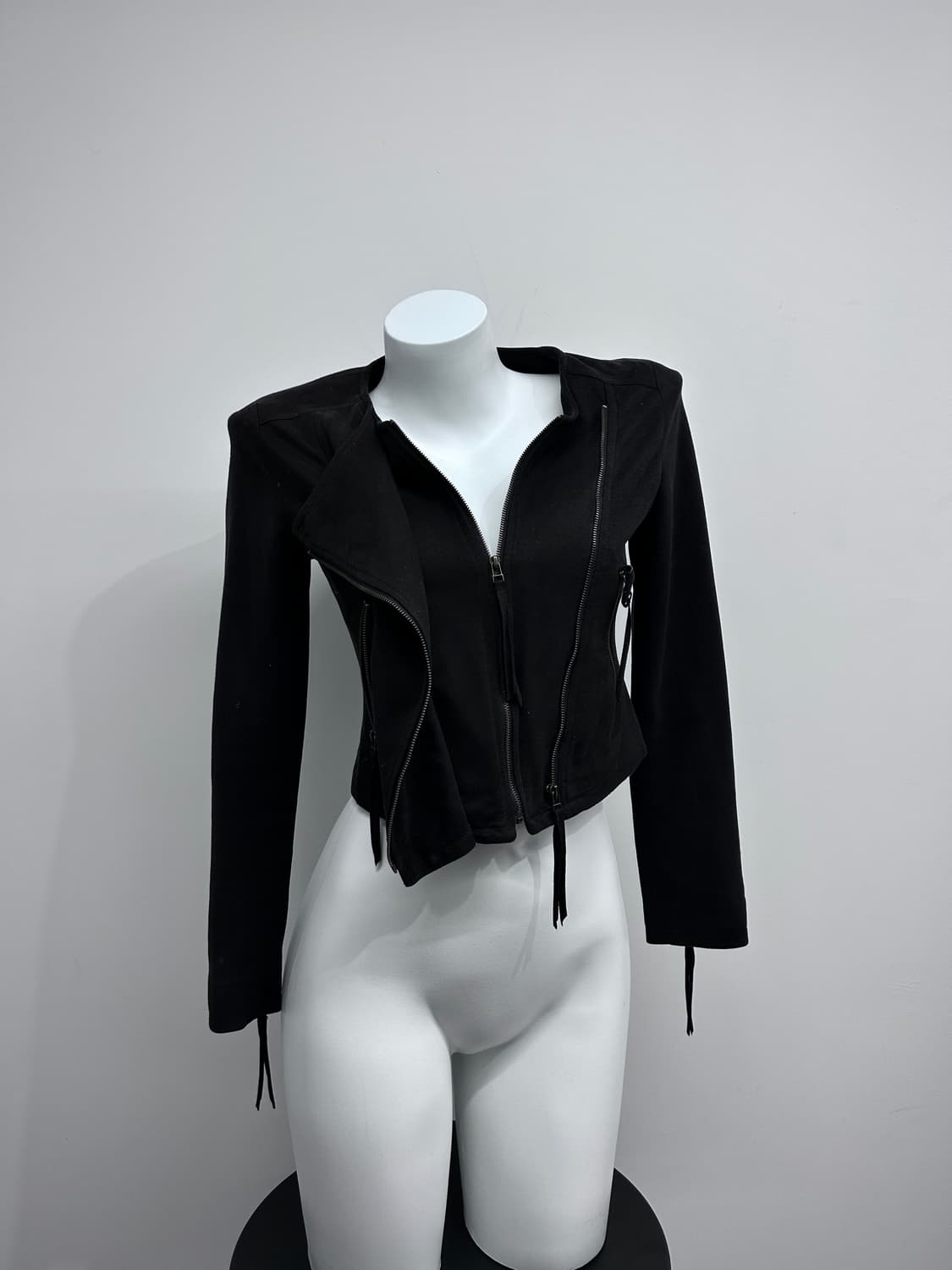 사선 지퍼 더블 클로징 자켓 상품이미지2