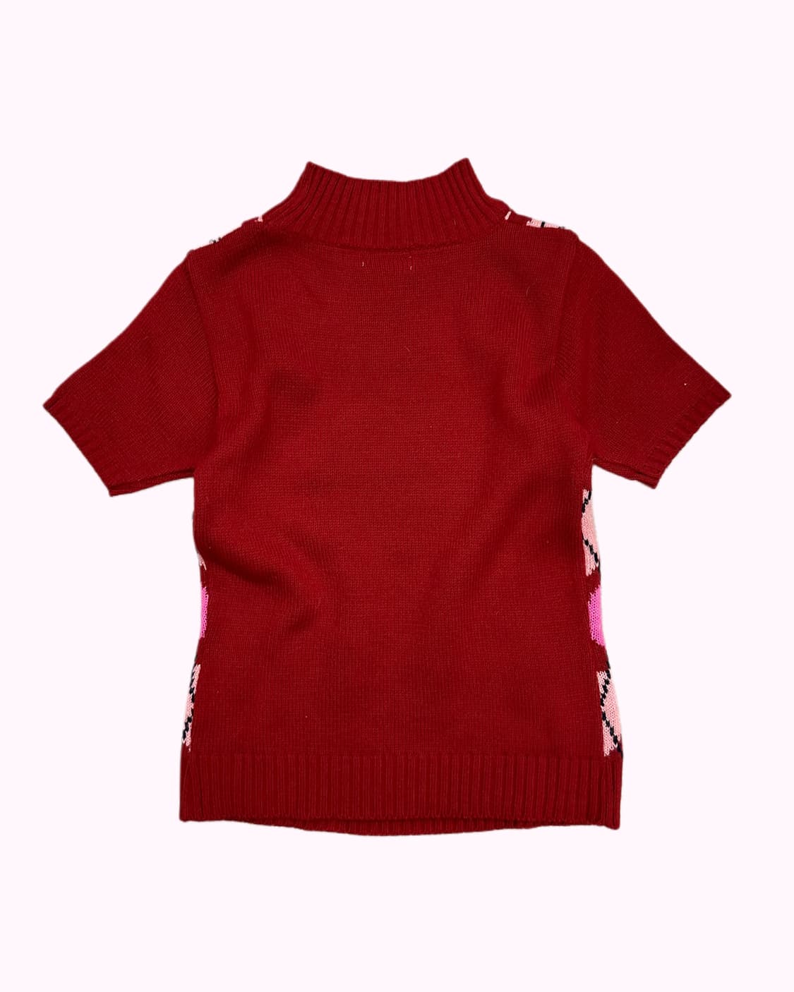 heart argyle mockneck knit 상품이미지4