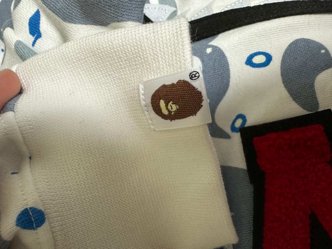 베이프 스페이스 카모 샤크 풀 집 후디 화이트 멀티 상품이미지7