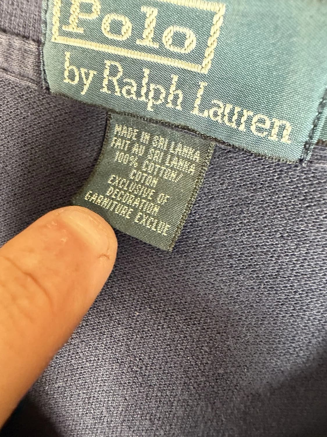 폴로 랄프로렌 트리플 포니 긴팔 카라 티셔츠 상품이미지5