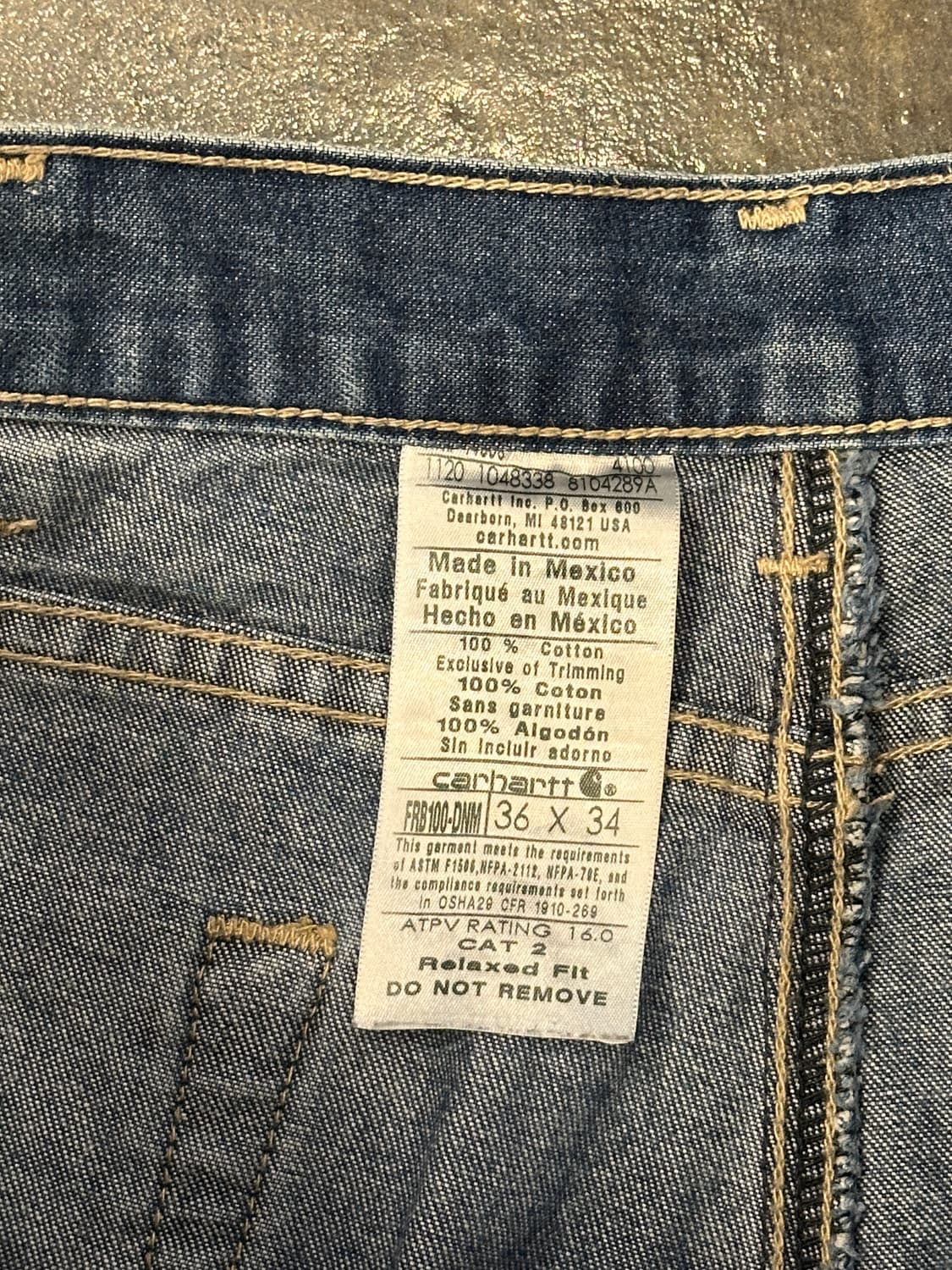 Carhartt FR 칼하트 FR 릴렉스핏 데님팬츠 36x34 상품이미지4