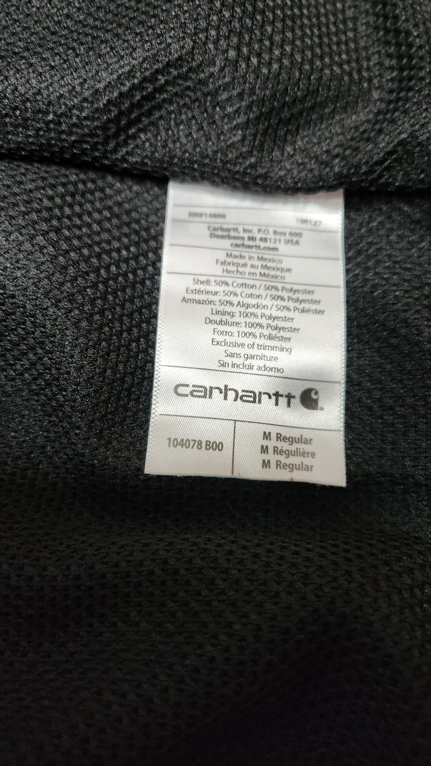 칼하트 써멀후드 카라멜 집업 4by4 루즈핏 M 상품이미지5