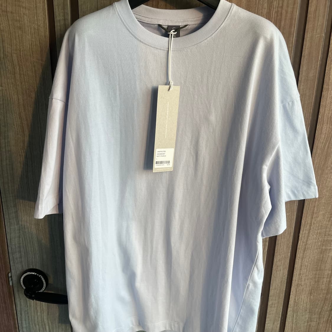 새상품(L)언어펙티드 반팔 티셔츠 미스티퍼플 상품이미지2