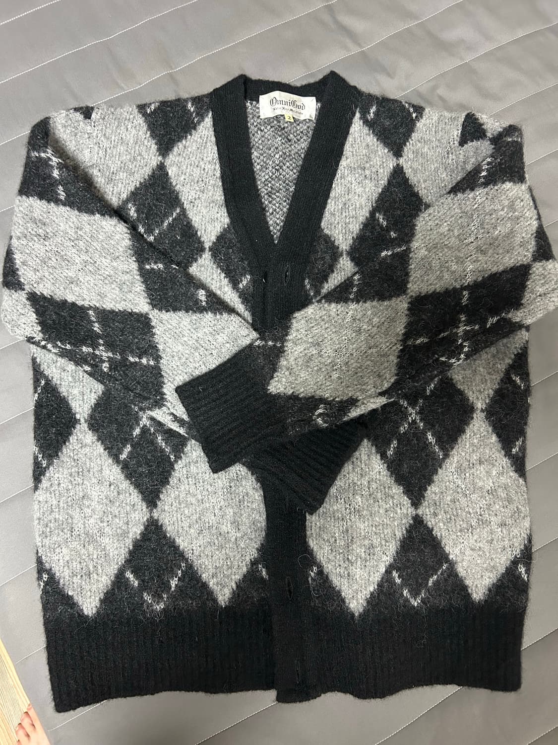 옴니갓 아가일패턴 가디건 판매합니다 상품이미지1