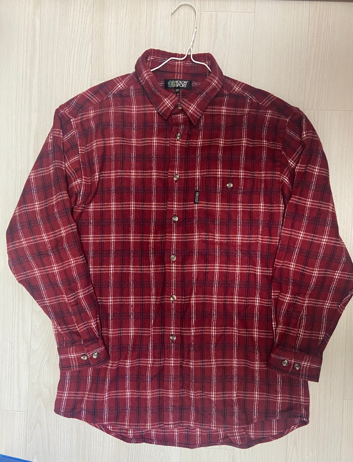 코오롱 스포츠 울 혼방 플란넬셔츠 상품이미지1