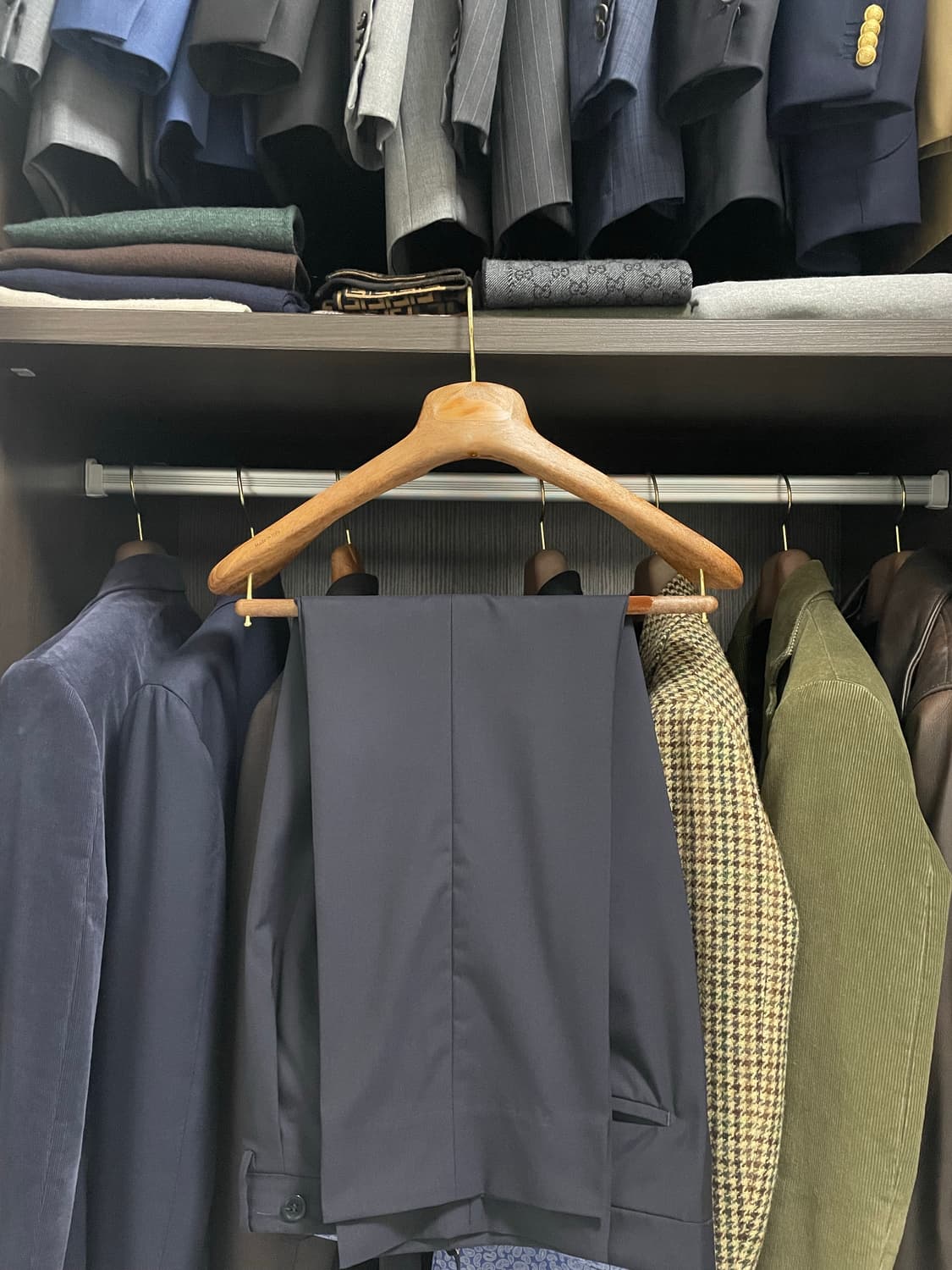 로타(Rota) 사계절용 울 네이비 트라우져(50Size) 상품이미지2
