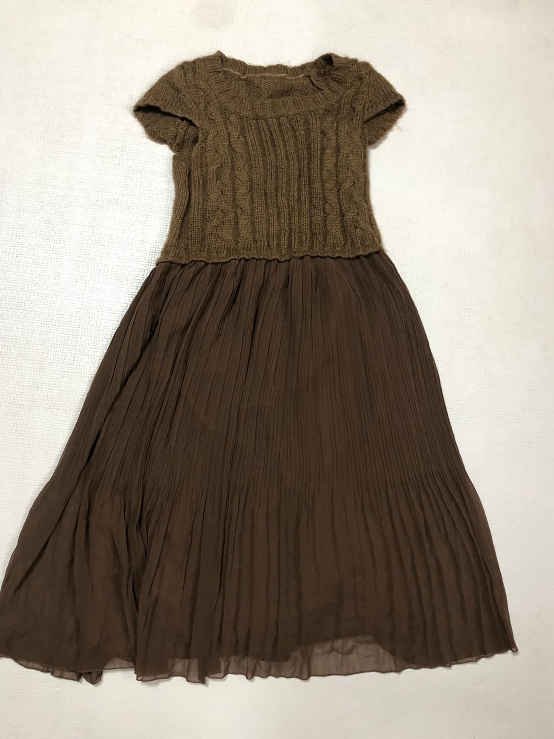 빈티지 브라운 니트 원피스 상품이미지8