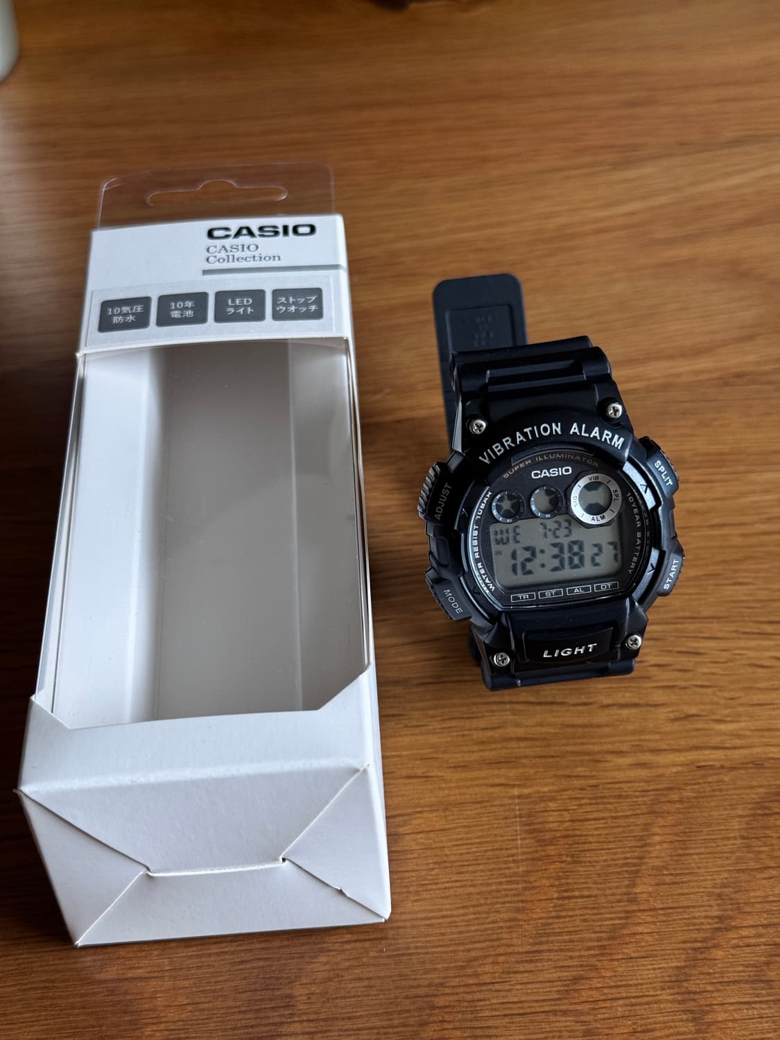 카시오(CASIO) 진동 알람 시계 (W-735H) 군용시계 군인시계 스 상품이미지1