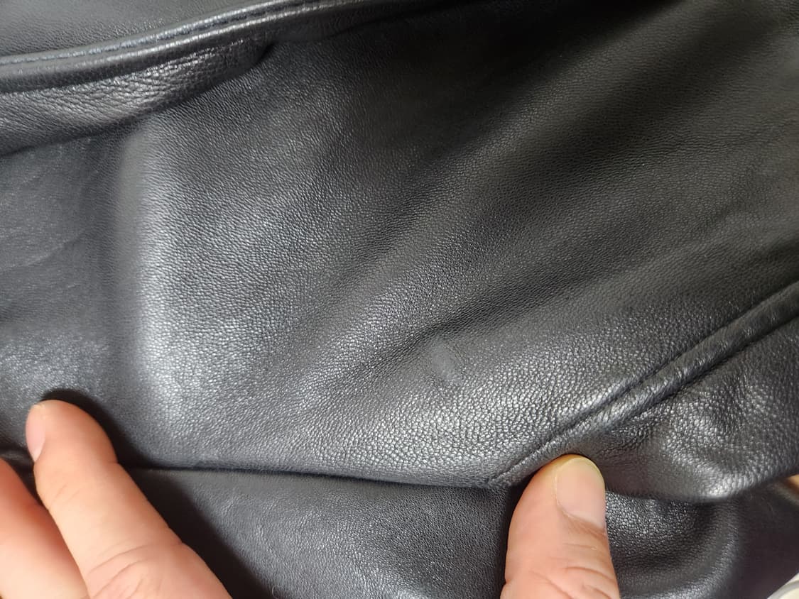 이탈리안레더 블랙 라이더 자켓  XL - J32 상품이미지10