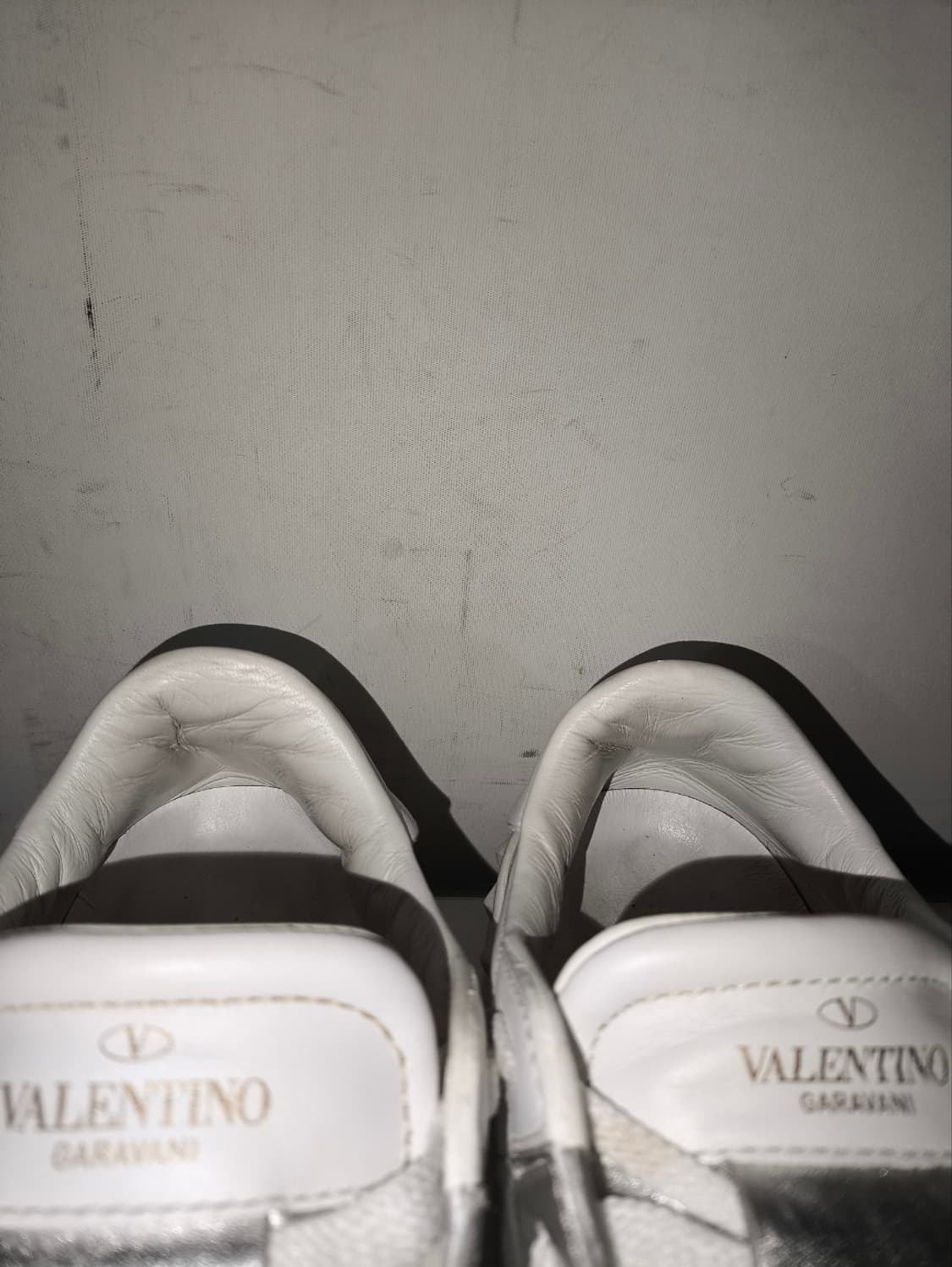 35 220mm 발렌티노 히든 오픈 메탈릭 스니커즈 상품이미지5