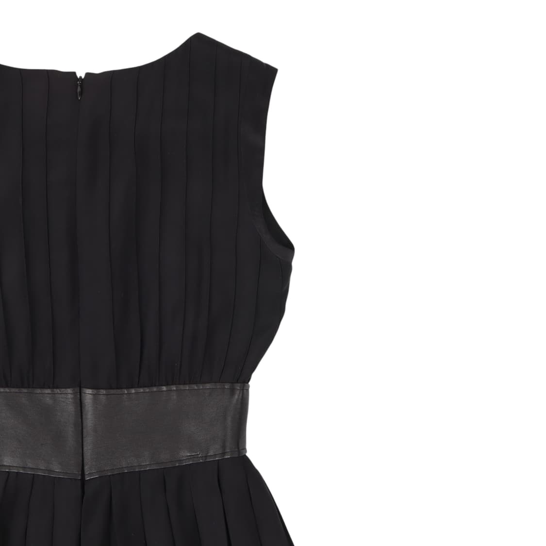 rag&bone 랙앤본 실크 플리츠 레더패널 슬리브리스 원피스 상품이미지6