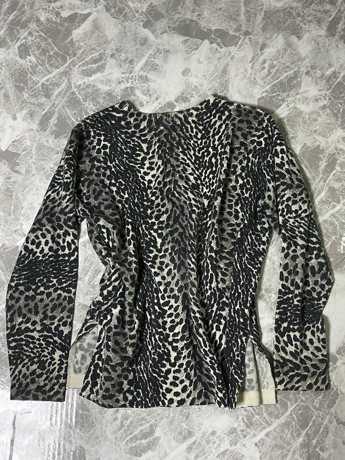 leopard one button cardigan 상품이미지7