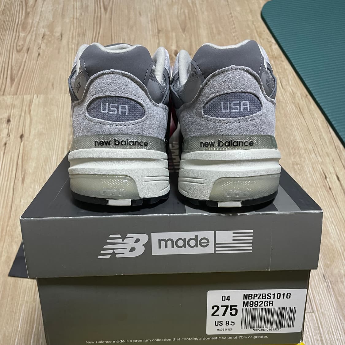 뉴발란스 m992gr 275 국내 매장판 새상품 상품이미지2