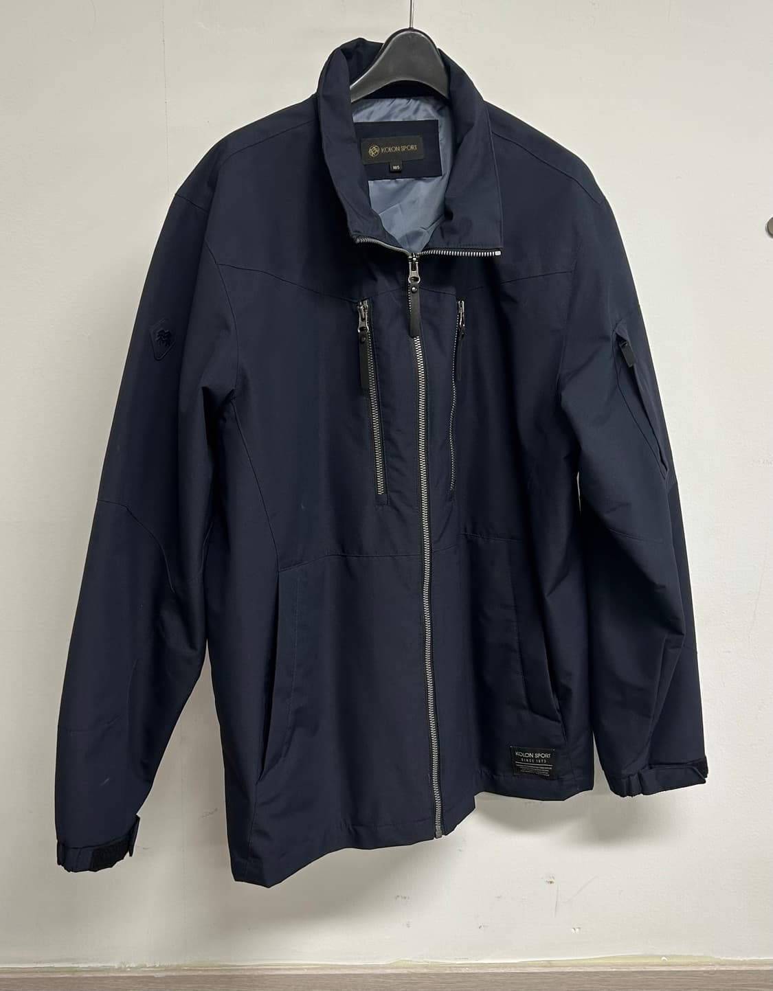 코오롱스포츠 남성 바람막이 105 네이비 상품이미지1