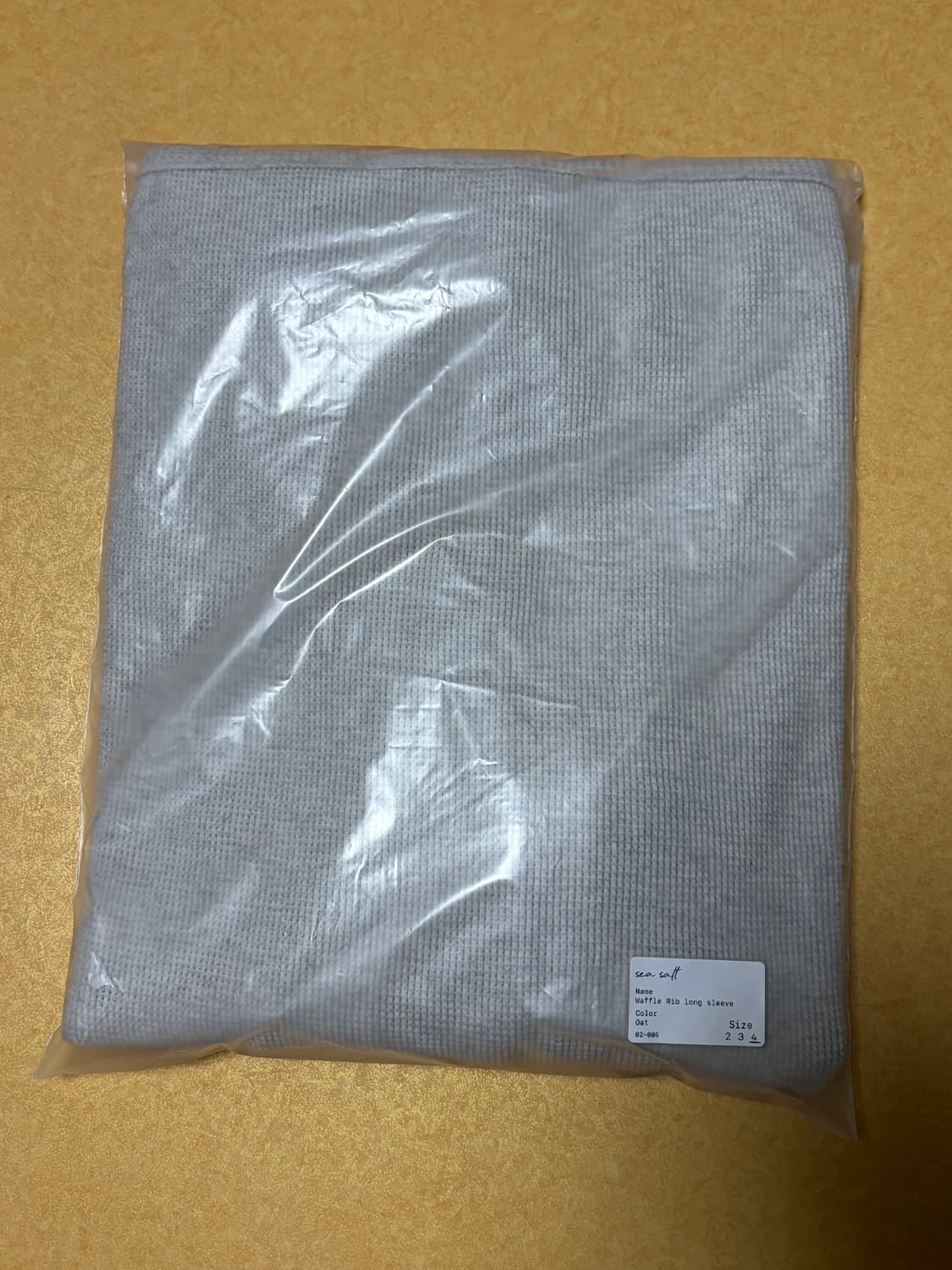 Seasalt waffle rip long sleeve oat 4size 상품이미지3