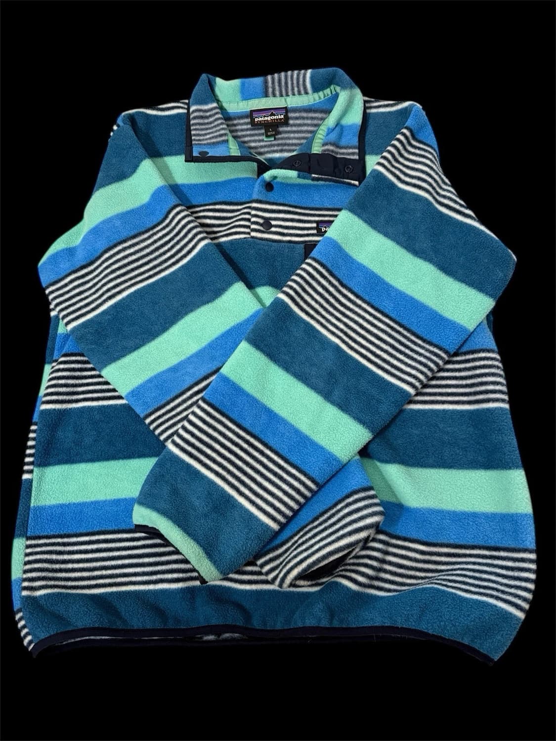 17SS 파타고니아 신칠라 스냅-T 핏츠 스트라이프 멕시코 상품이미지2