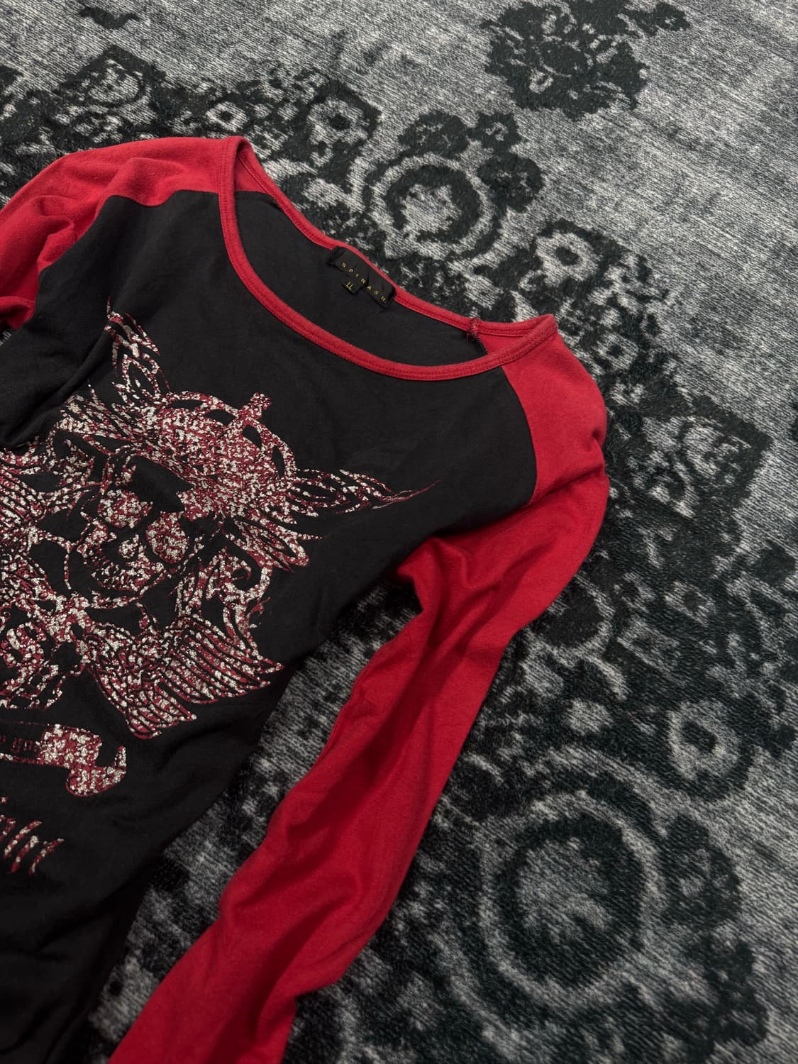 Spinash 00s y2k printing cut sew 상품이미지3