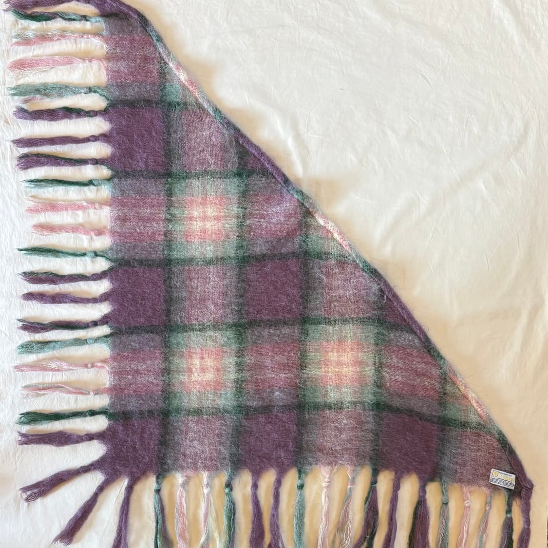 80s 호주 St. Albans 모헤어 숄 머플러  상품이미지7