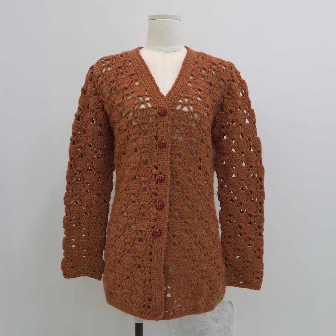 핸드메이드 크로셰 니트 롱 가디건 상품이미지1