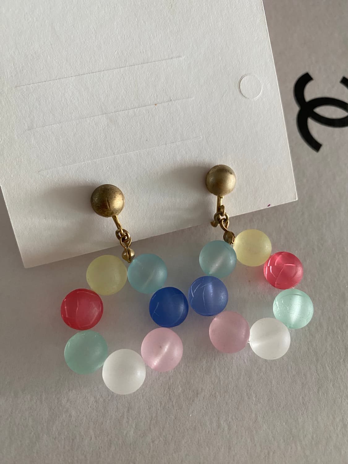 컬러풀 구슬 빈티지귀걸이 상품이미지3