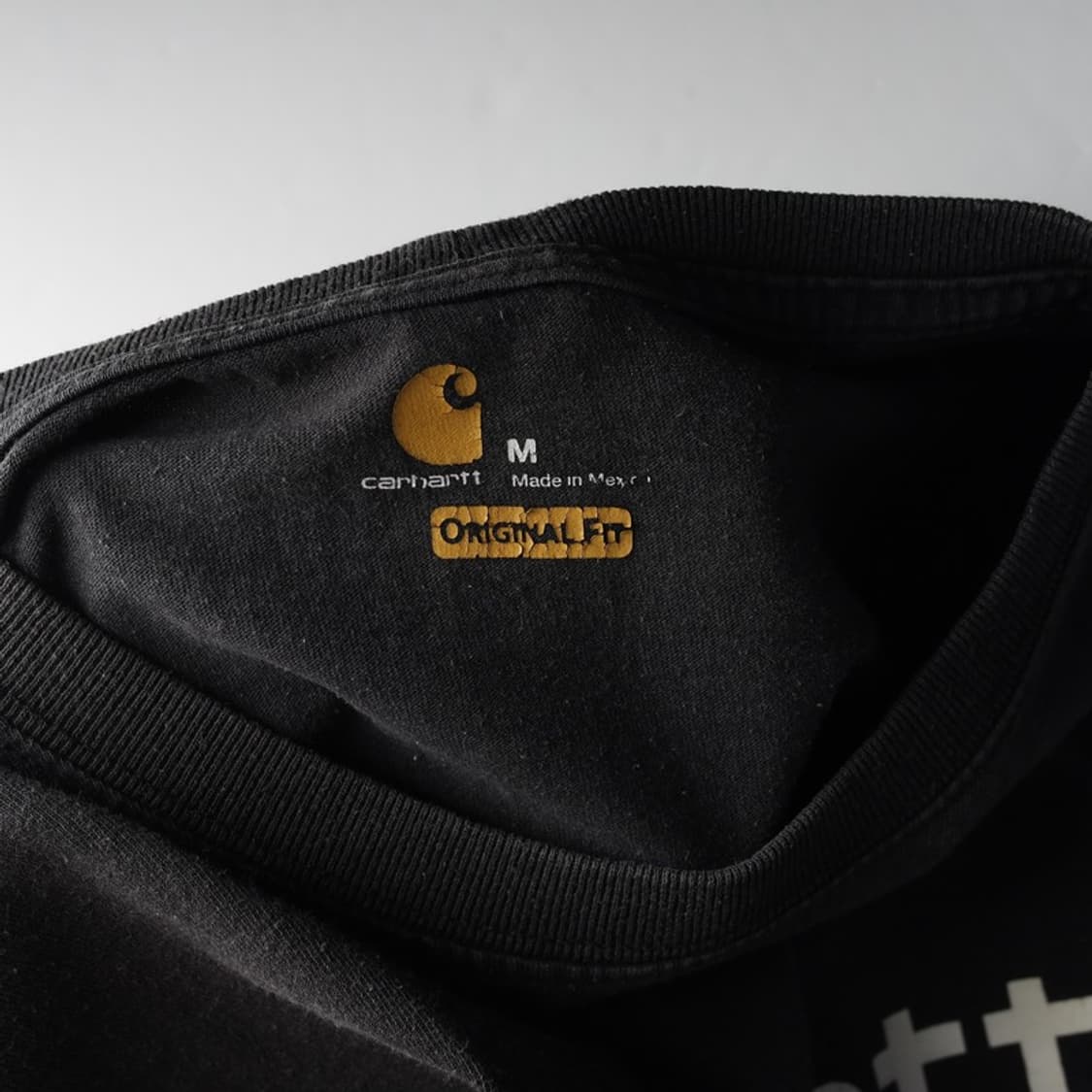 칼하트 오리지널핏 스펠아웃 로고 반팔티 M 상품이미지5