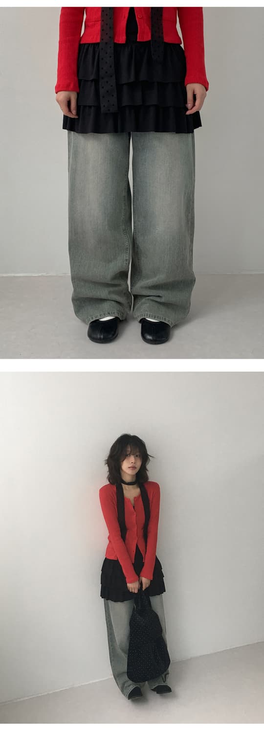 Festo Vintage Wide Jeans (YL/DY/DB) 상품이미지4