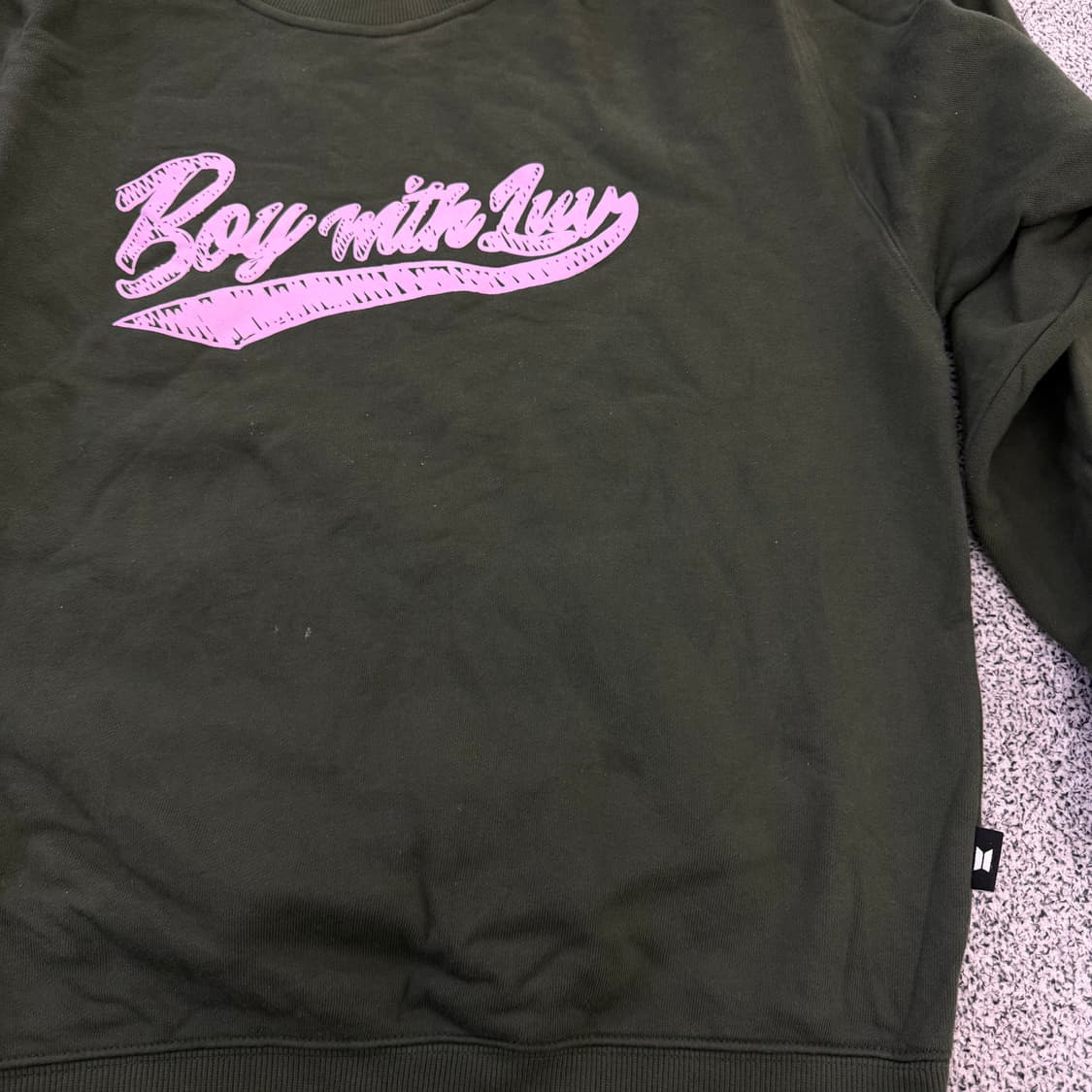 L BTS 오버핏 맨투맨 0128H1 상품이미지4