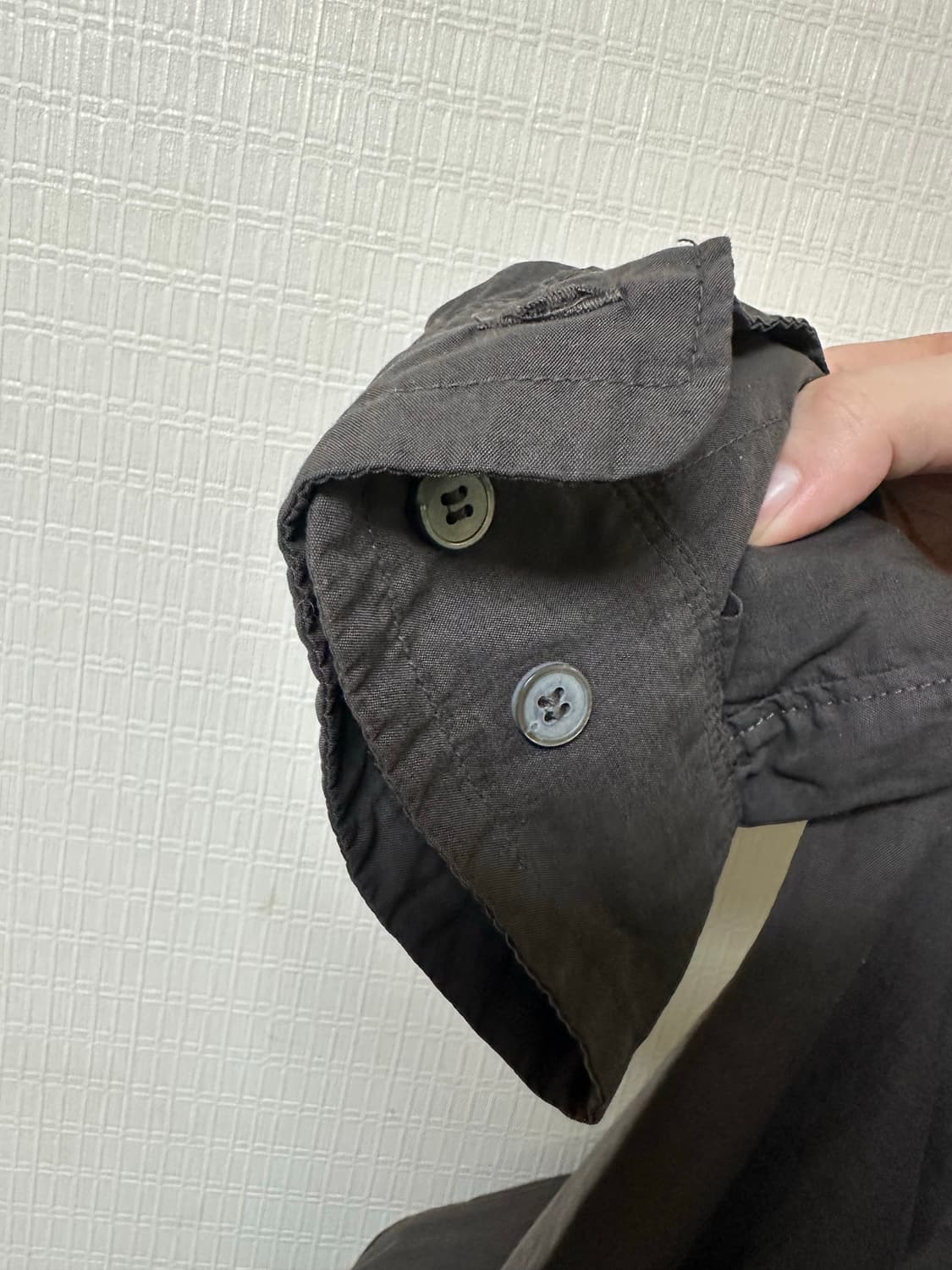 폴리테루 텐코 셔츠 차콜 3사이즈 상품이미지5