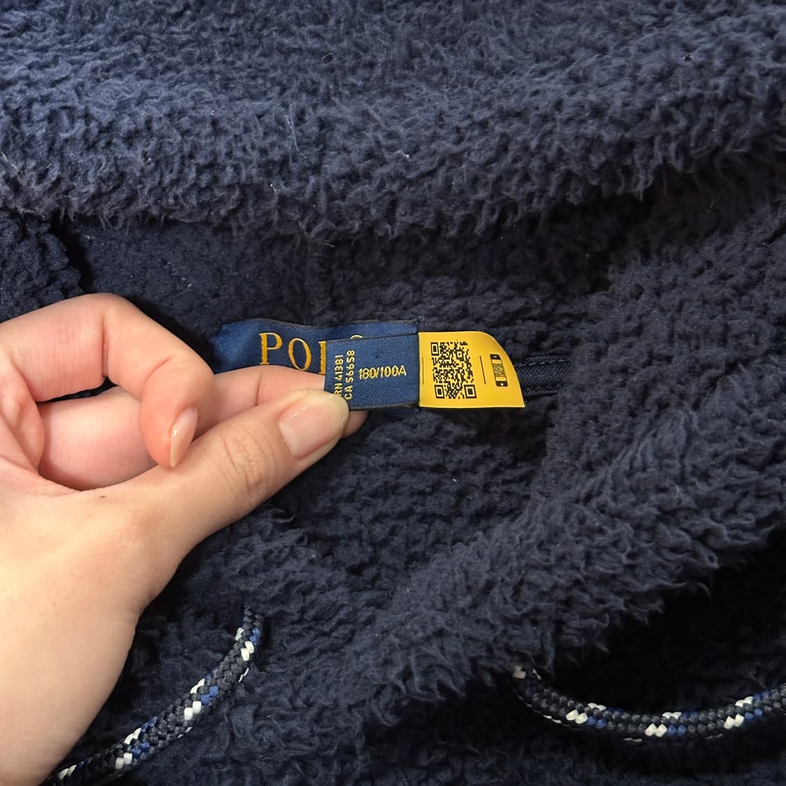 폴로 랄프로렌 플리스 후드티 (XL/105) 후리스 상품이미지8