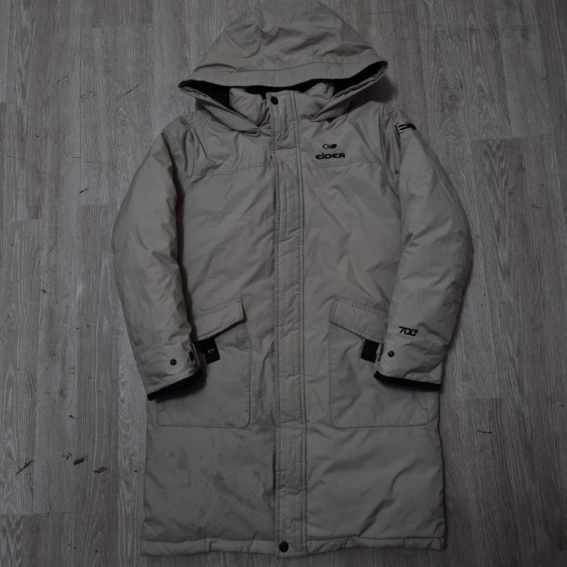 아이더 키즈 오즌 덕다운 700 후드 롱패딩 150(12-13세) 상품이미지1