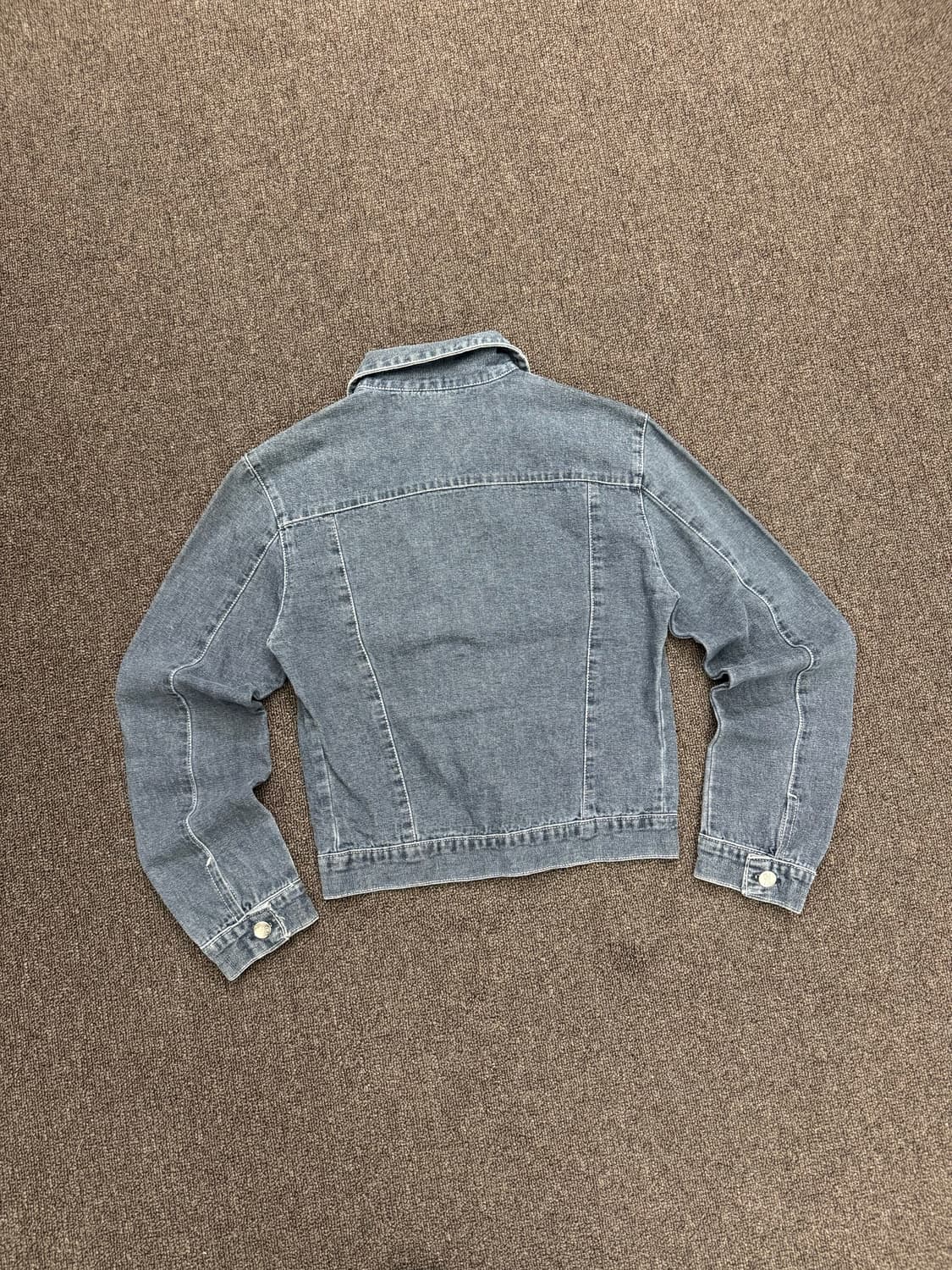 1)Vintage 여성 흑청 데님 집업 자켓 상품이미지5