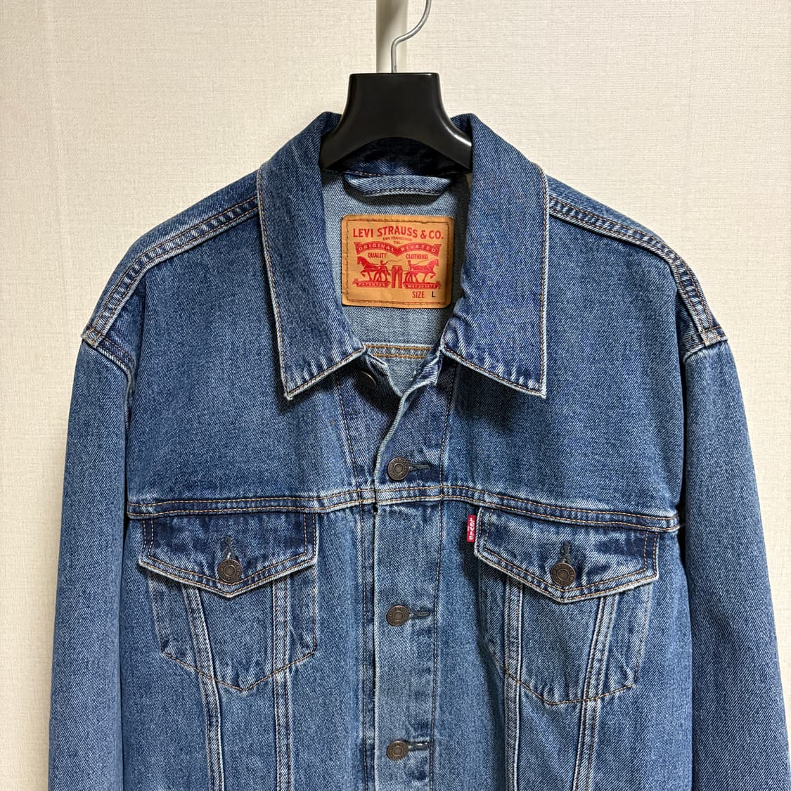 리바이스 3세대 데님 트러커 자켓 / 중청, L 상품이미지2
