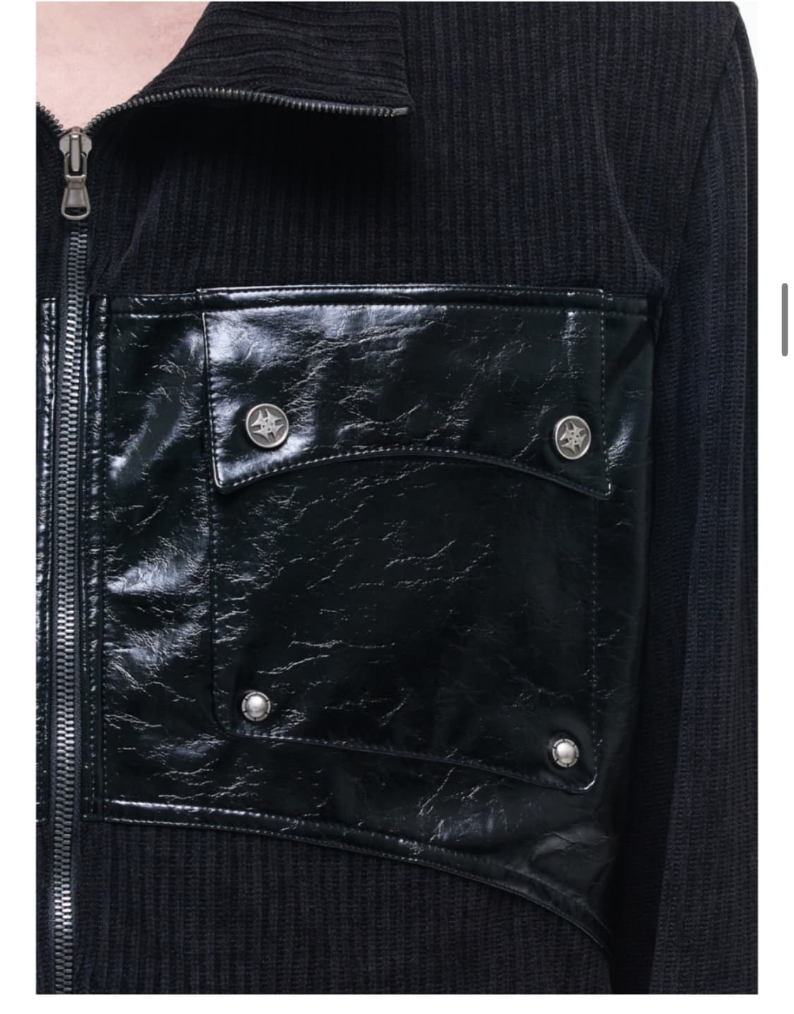 오퍼스 컴벳 레더 패치 니트 상품이미지4