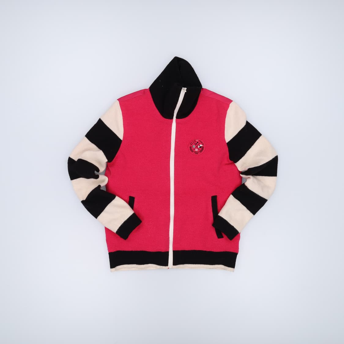 95 엘르 여성 방풍 니트집업 0325H1 상품이미지1