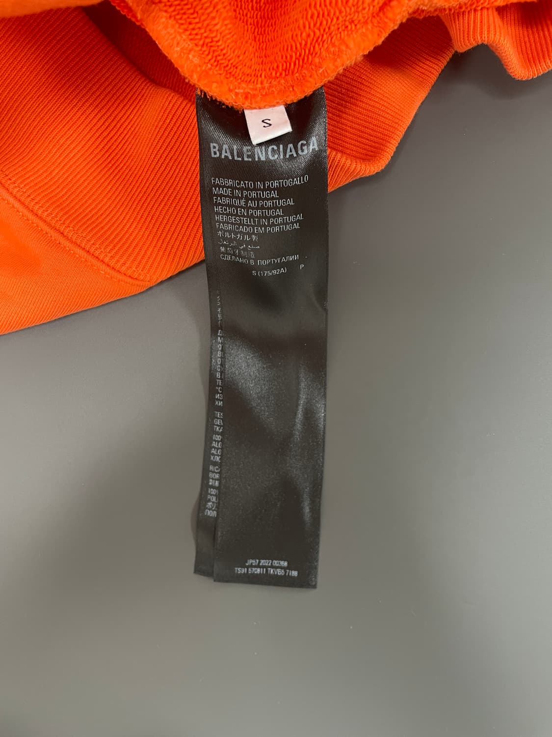 [S] 발렌시아가 엠보더리 자수 로고 후드 티셔츠 상품이미지8