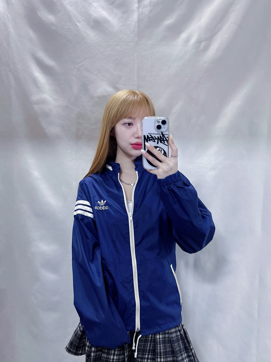 아디다스 90‘s JAPAN 네이비 바람막이  상품이미지1