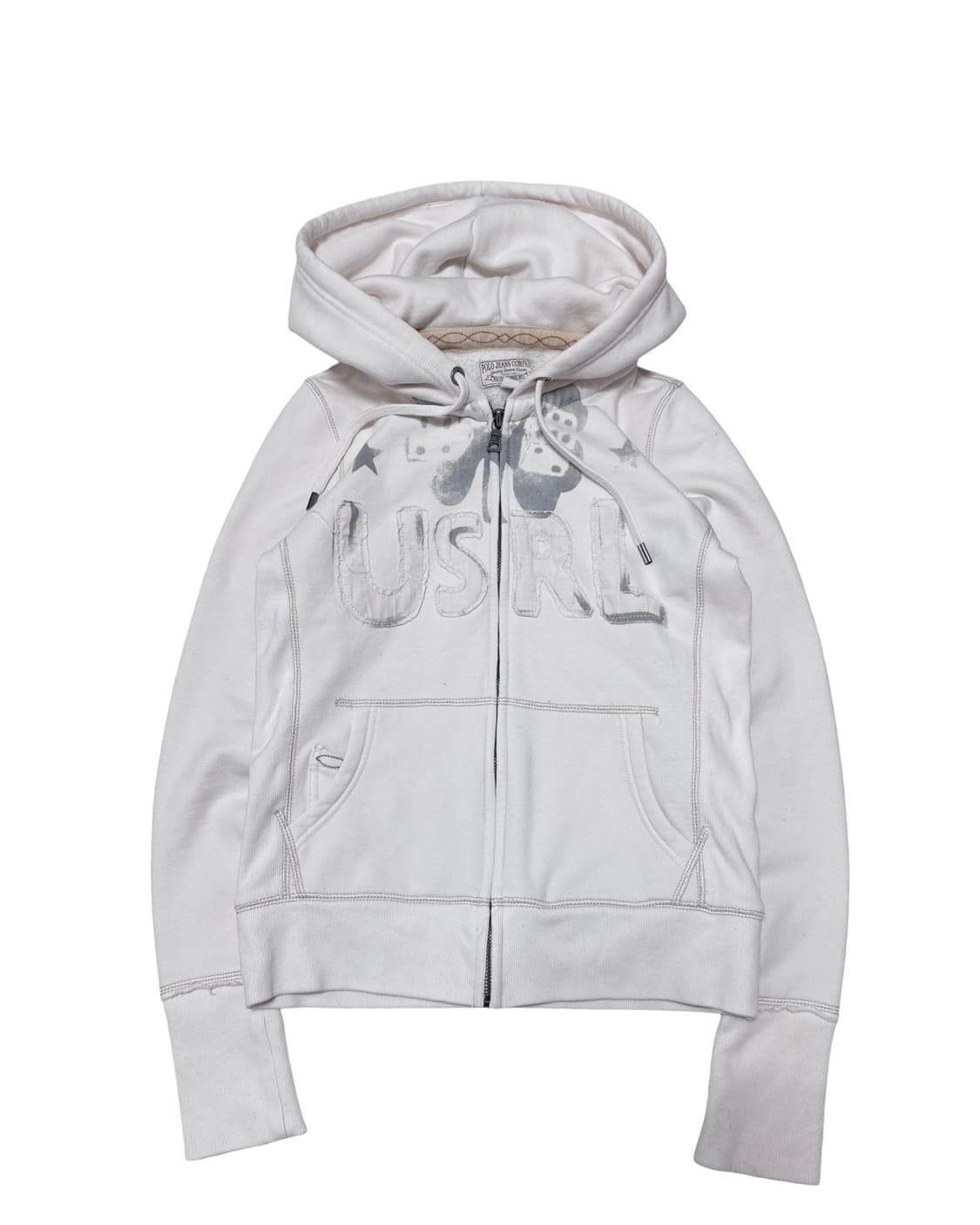 폴로 랄프로렌 USRL 크림 후드집업 상품이미지1