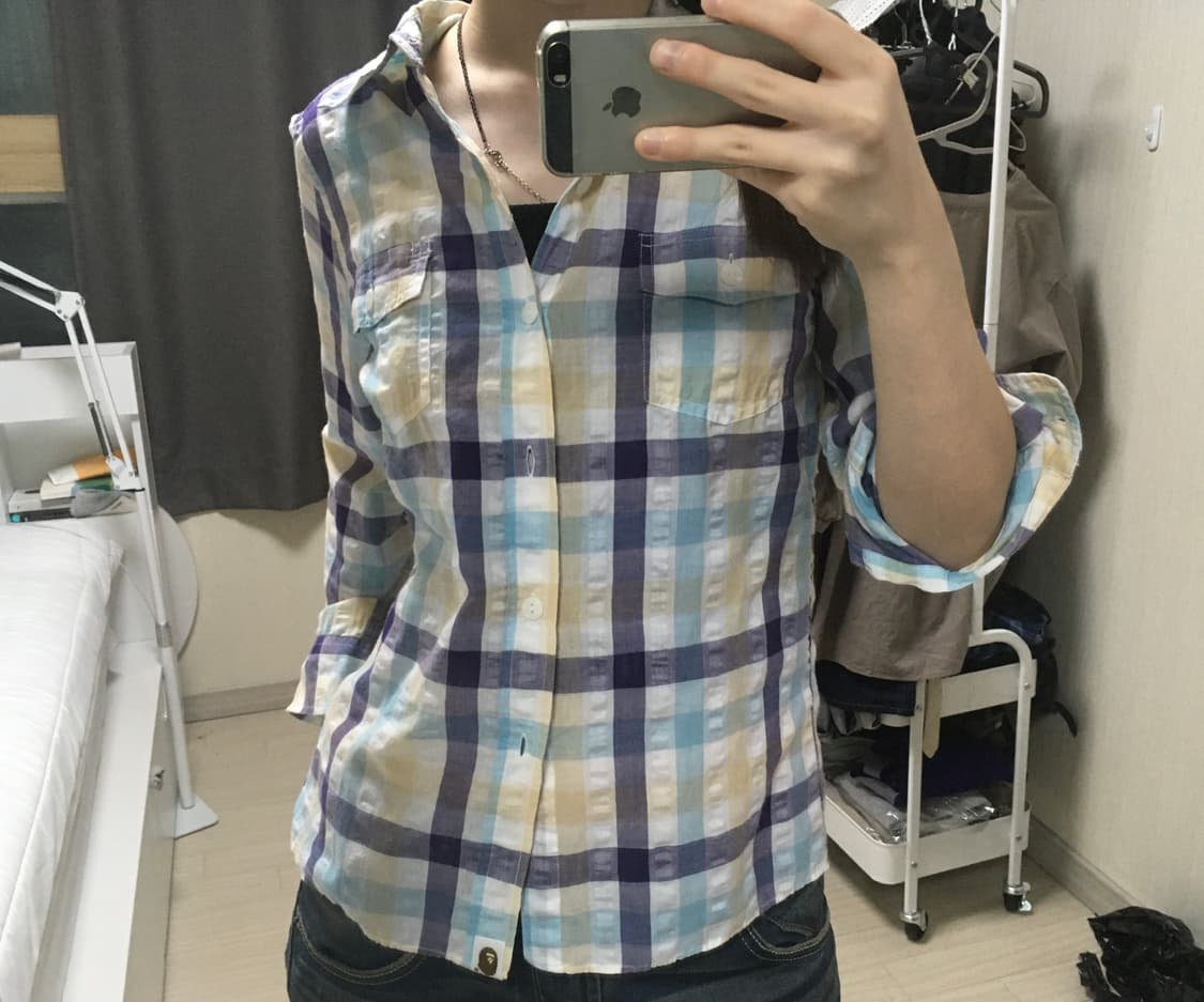 Bape summer check shirts 상품이미지8