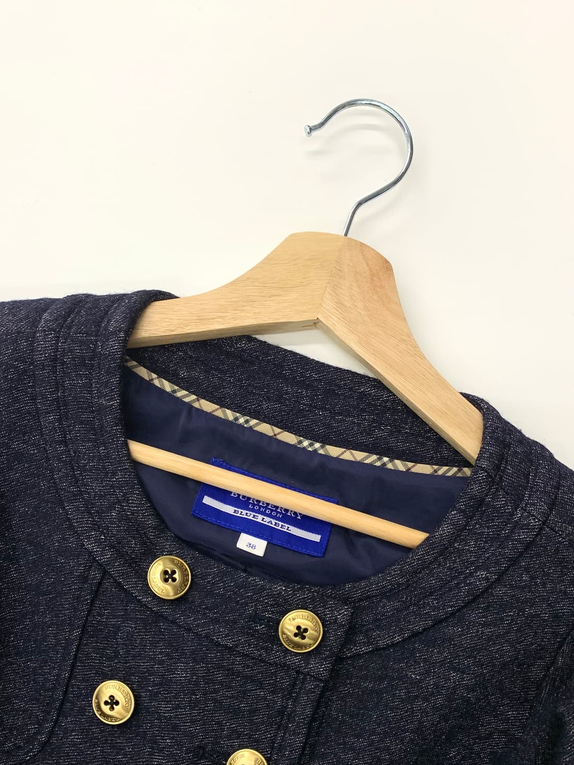 Burberry 버버리 블루라벨 울 더블버튼 하프 자켓 상품이미지8