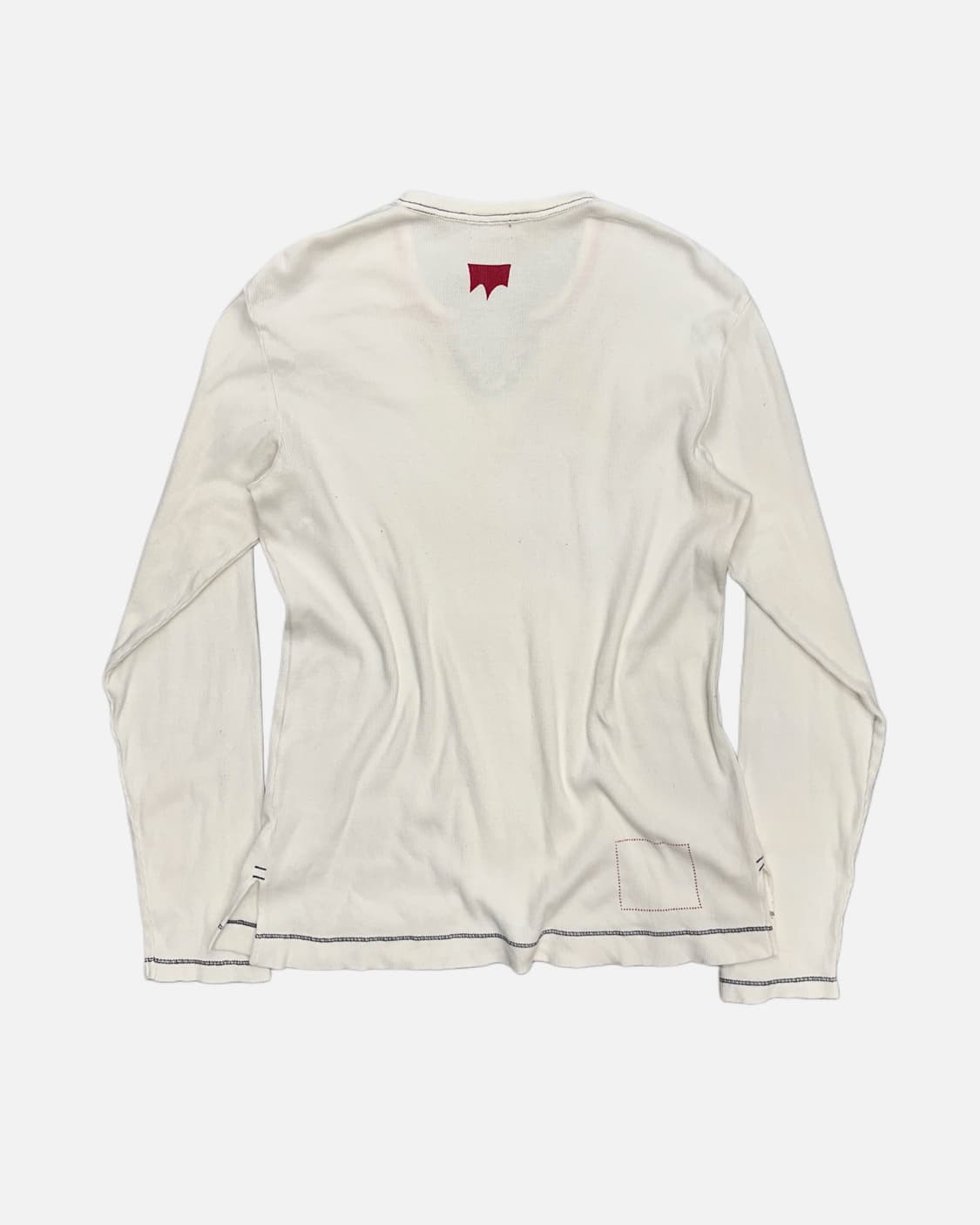 LEVI'S ribbed eyelet ivory t-shirt 상품이미지4