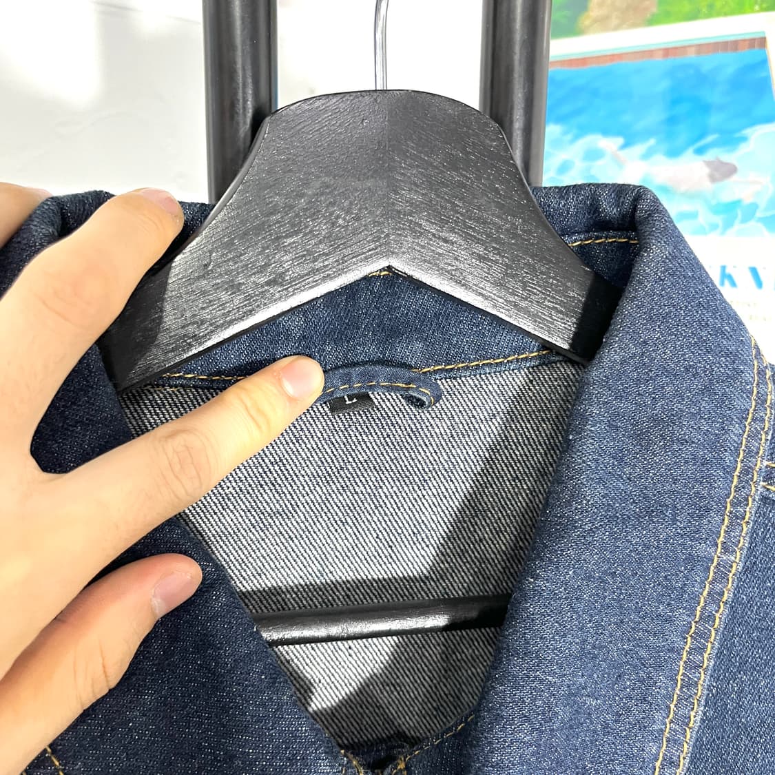 더블포켓 스티치 데님자켓 상품이미지4