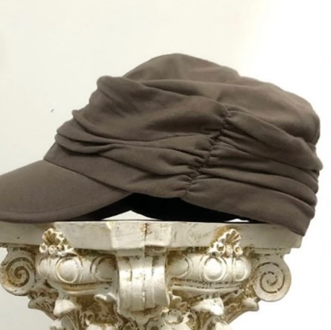 빈티지 파우닝133 모자 셔링 볼캡 베이지 상품이미지1