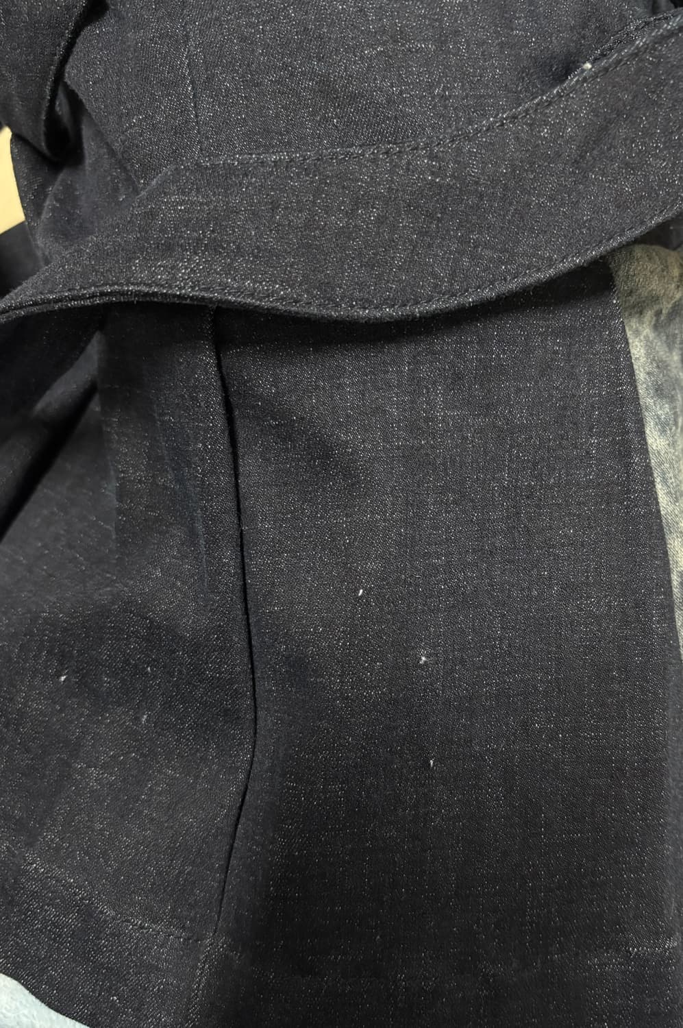 달링유어배드 데님 플리츠 스커트 블루 s 상품이미지4