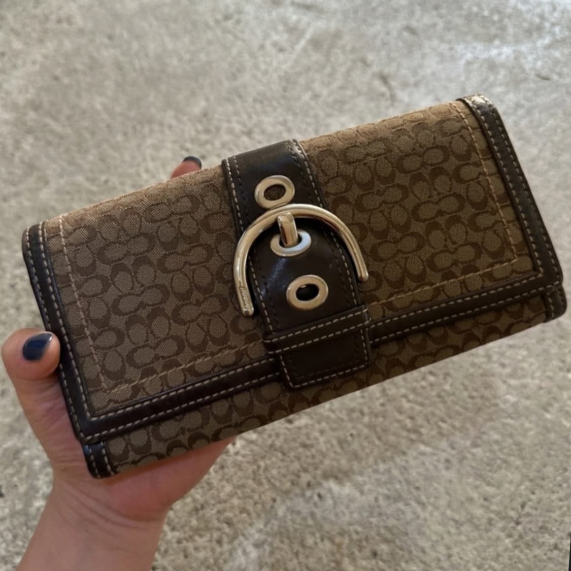 00s 코치 Y2K 시그니처 자카드 장지갑 상품이미지9