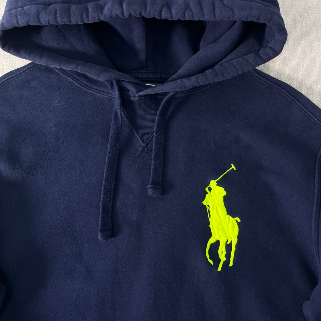 95 폴로랄프로렌 빅포니 네이비 3라인 후드티  상품이미지2
