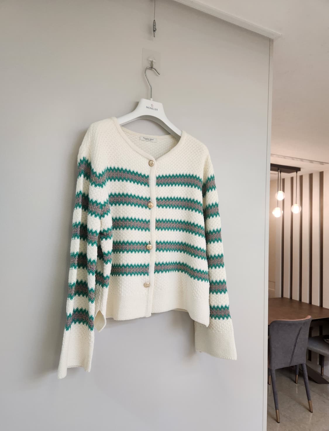 써스데이아일랜드  바스켓 단가라 니트 가디건 S사이즈 상품이미지7