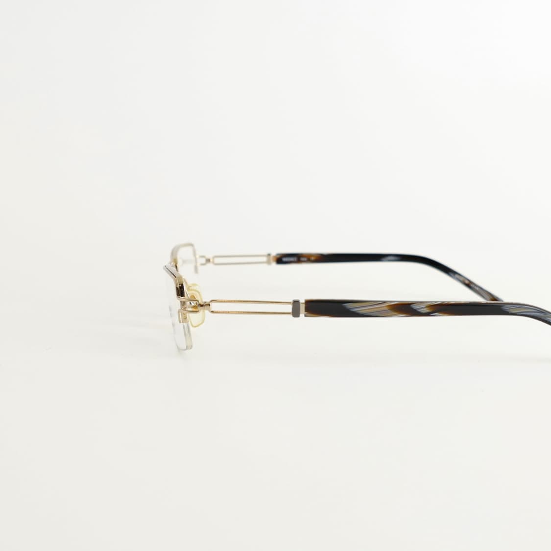 올드올즈 데드스탁 빈티지 MEDICI 투 브릿지 반무테 메탈 안경 상품이미지5